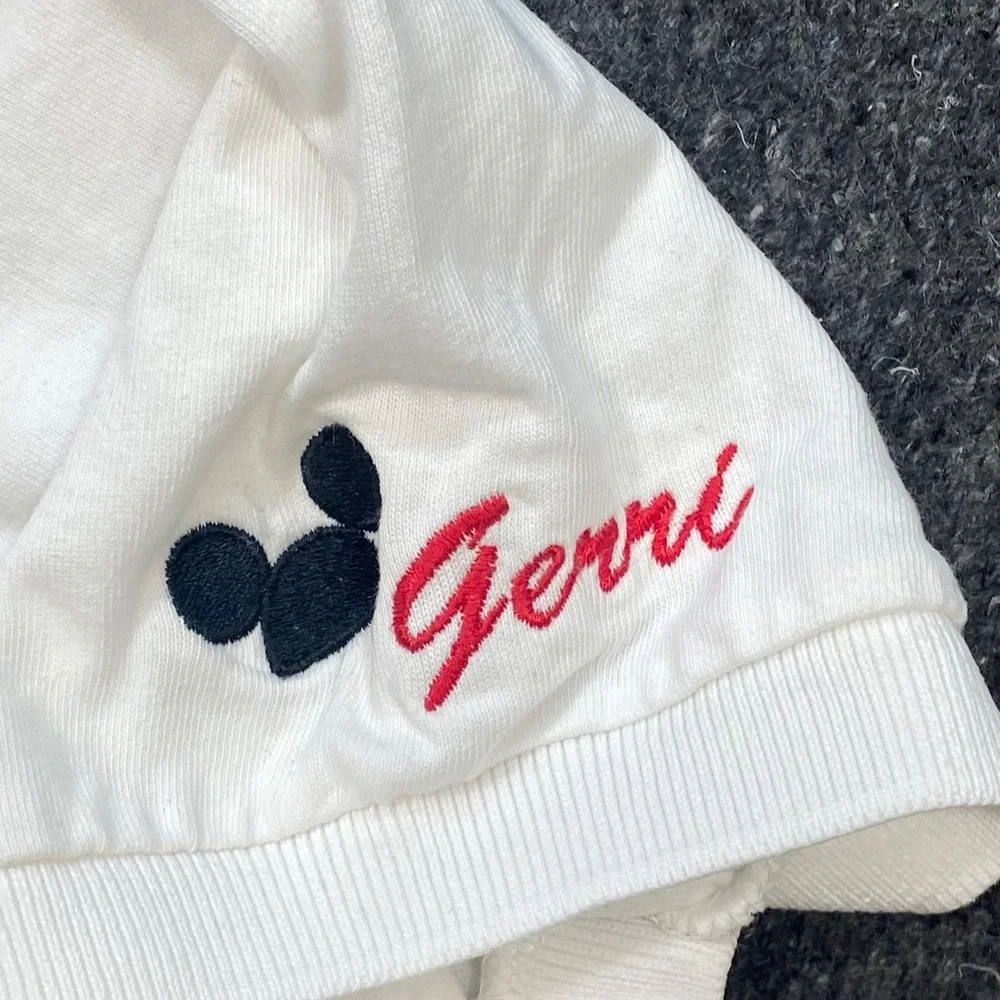 Mickey Inc Vintage 90s Men M Disney World 25 Years Epcot Polo Shirt White Cotton